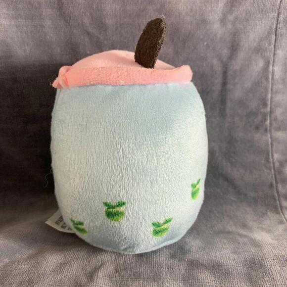 Stuffed Boba Plush Bubble Tea Milk Cup Toys Gift for Kids 5in Plushie Blue Pink - Picture 4 of 8